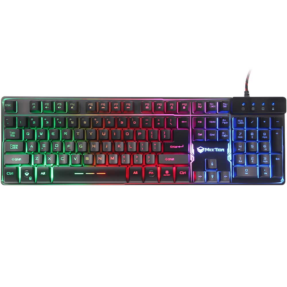 Meetion K9300 Wired Rainbow Gaming Keyboard English & Arabic
