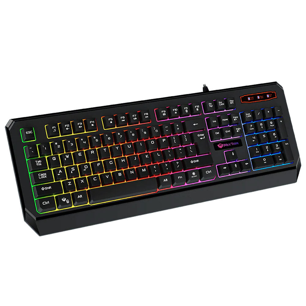 Waterproof Wired Rainbow Gaming Keyboard English & Arabic