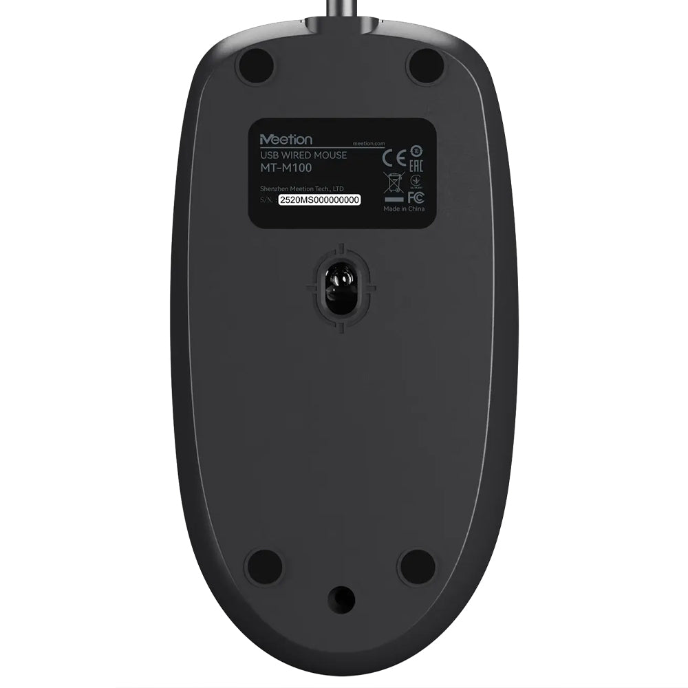 Meetion M100 Wired Mouse 1200Dpi - Black x Gray