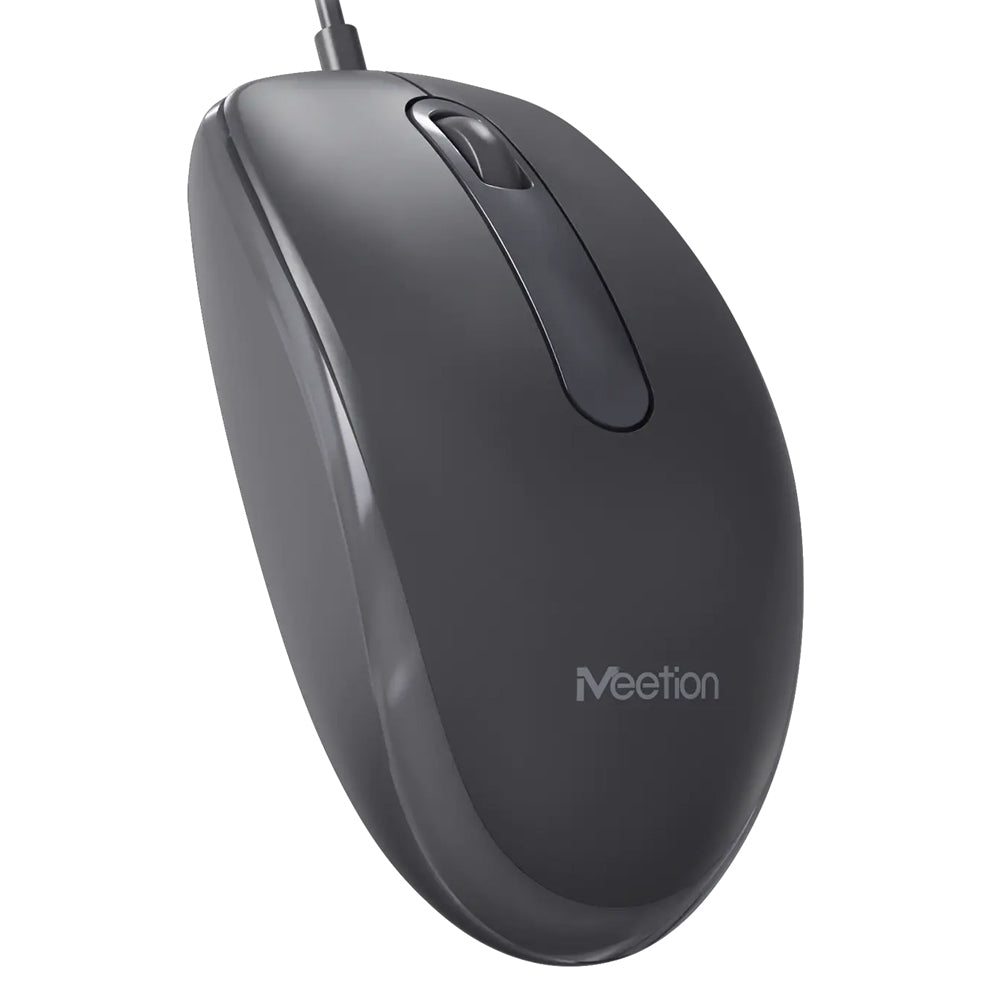 Meetion M100 Wired Mouse 1200Dpi - Black x Gray