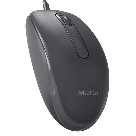 Meetion M100 Wired Mouse 1200Dpi - Black x Gray