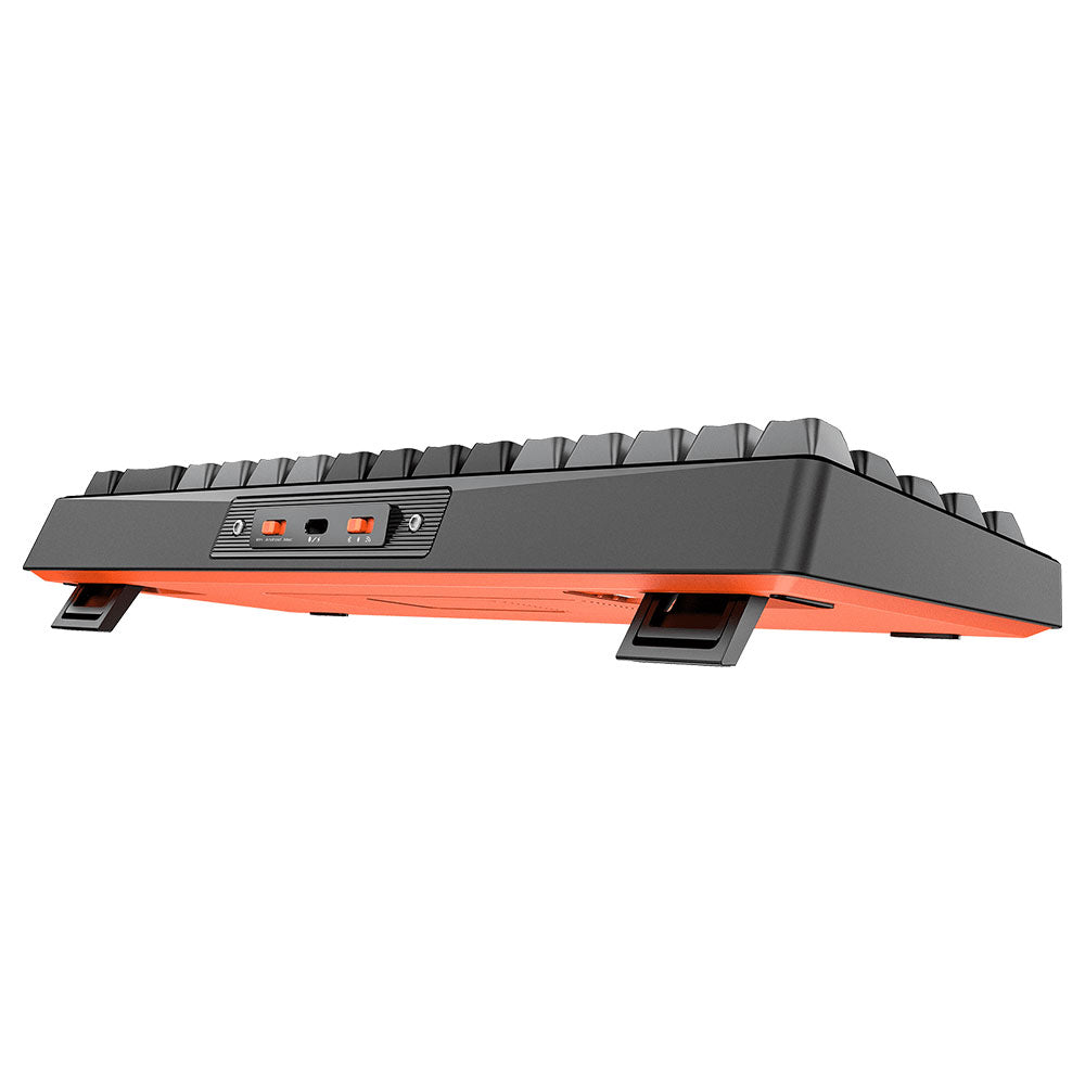 كيبورد ميشن سلكي و لاسلكي بلوتوث RGB جيمنج إنجليزي وعربي MK12 Triple-Mode