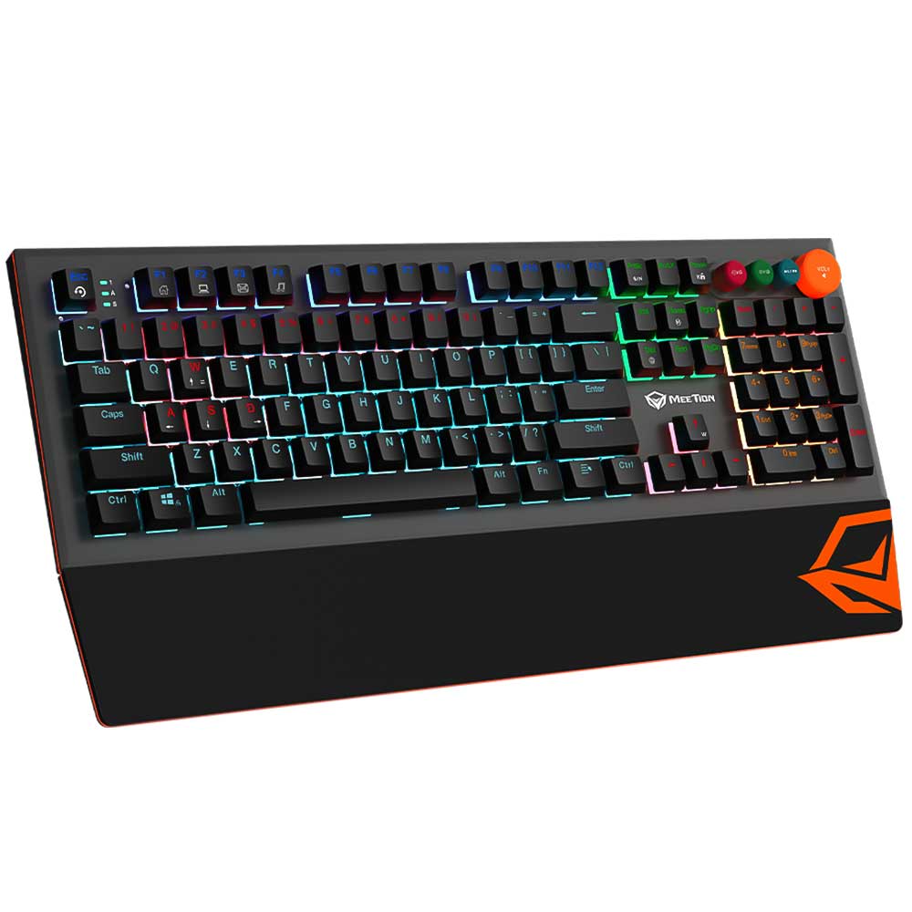 Meetion MK500 Blue Switch Wired Rainbow Gaming Keyboard English