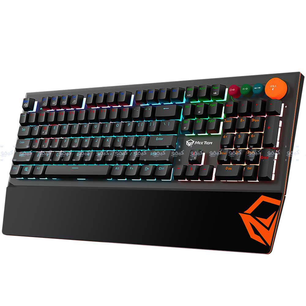 Meetion MK500 Blue Switch Wired Rainbow Keyboard