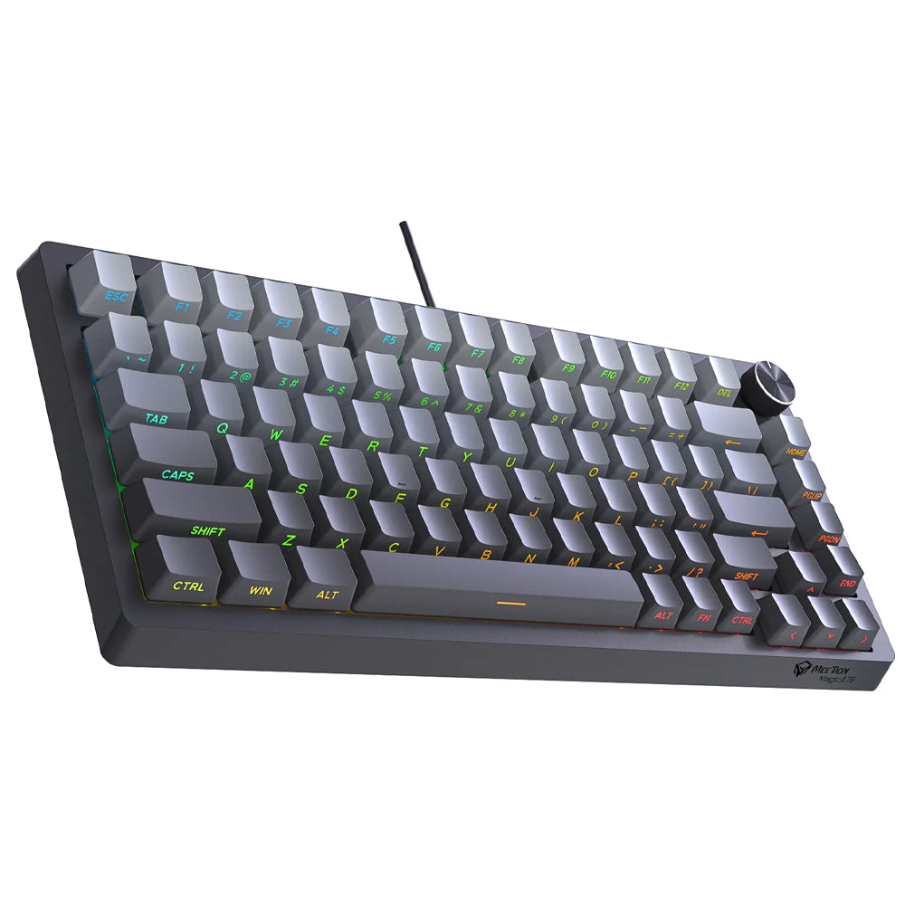 Meetion Magic A75 Magnetic Switch Wired RGB Gaming Keyboard English & Arabic - Black