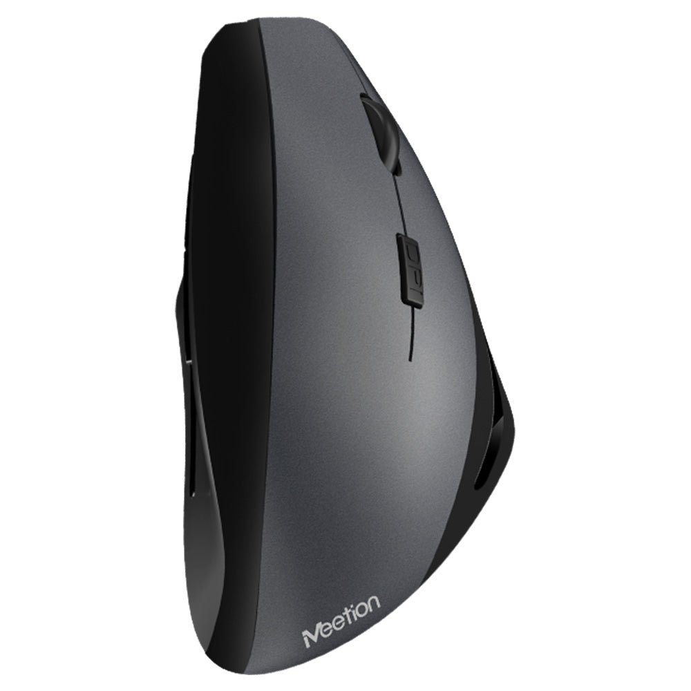 Meetion R380 Vertical Wireless Mouse 1600Dpi - Gray