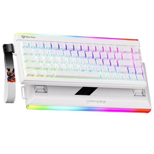 Meetion Vibekey B68 Triple-Mode Bluetooth Wireless & Wired RGB Gaming Keyboard English & Arabic