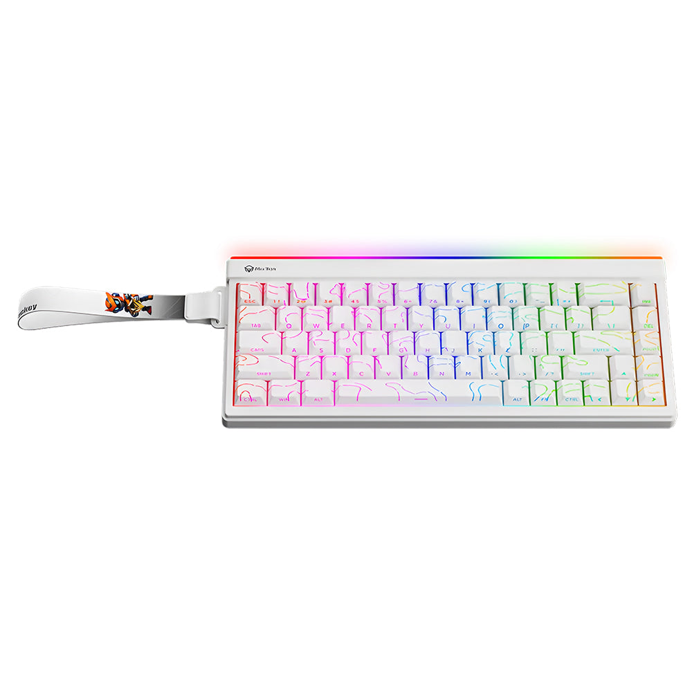 كيبورد ميشن سلكي و لاسلكي بلوتوث RGB جيمنج إنجليزي وعربي Vibekey B68 Triple-Mode 