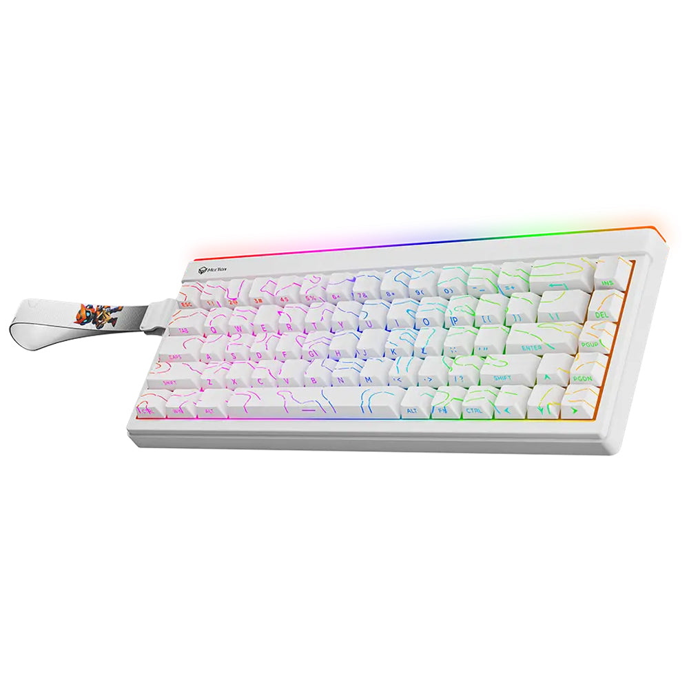 كيبورد ميشن سلكي و لاسلكي بلوتوث RGB جيمنج إنجليزي وعربي Vibekey B68 Triple-Mode 