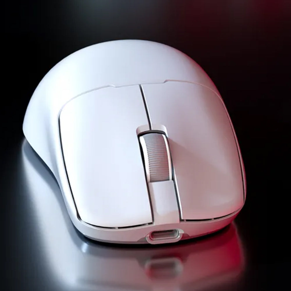 Meetion Air GW40 Pro Triple Mode Rechargeable Bluetooth Wireless & Wired Mouse 2600DPI - White