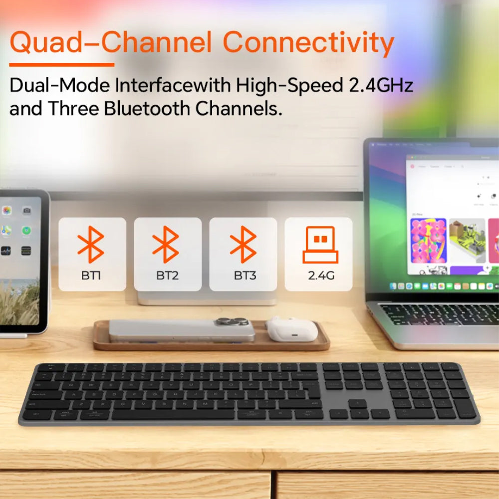 Meetion Ikey C230 Combo English & Arabic - Gray Black