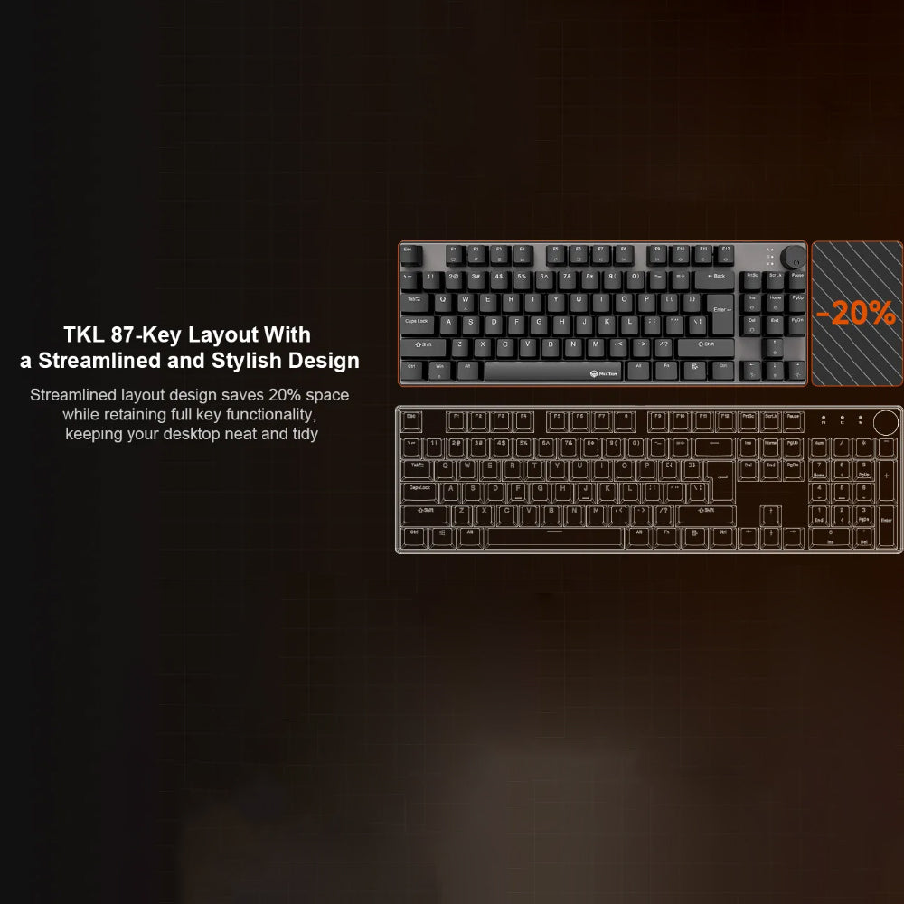 كيبورد ميشن سلكى سويتش أحمر RGB جيمنج 