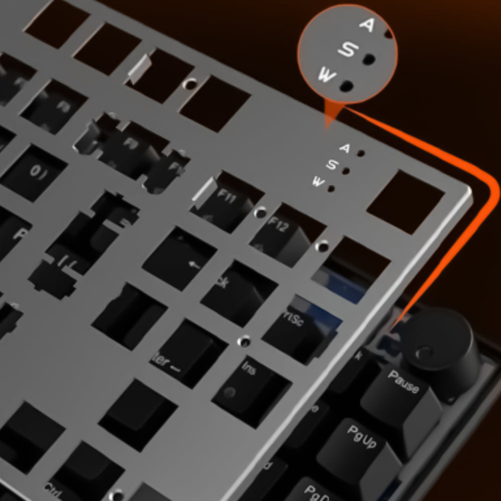 كيبورد ميشن سلكى سويتش أحمر RGB جيمنج إنجليزى وعربي MK008 