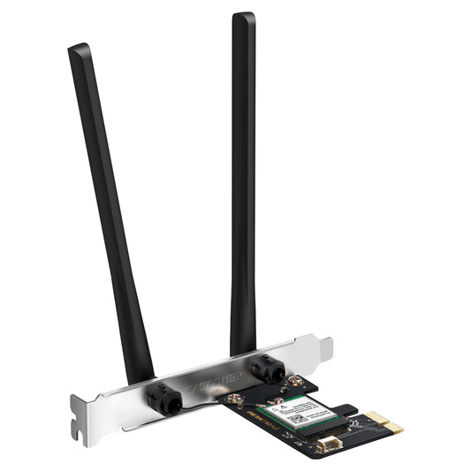 Mercusys MA80XE AX3000 Dual Band PCI Express Wi-Fi Wireless Bluetooth Lan Card With Antenna 3000Mbps