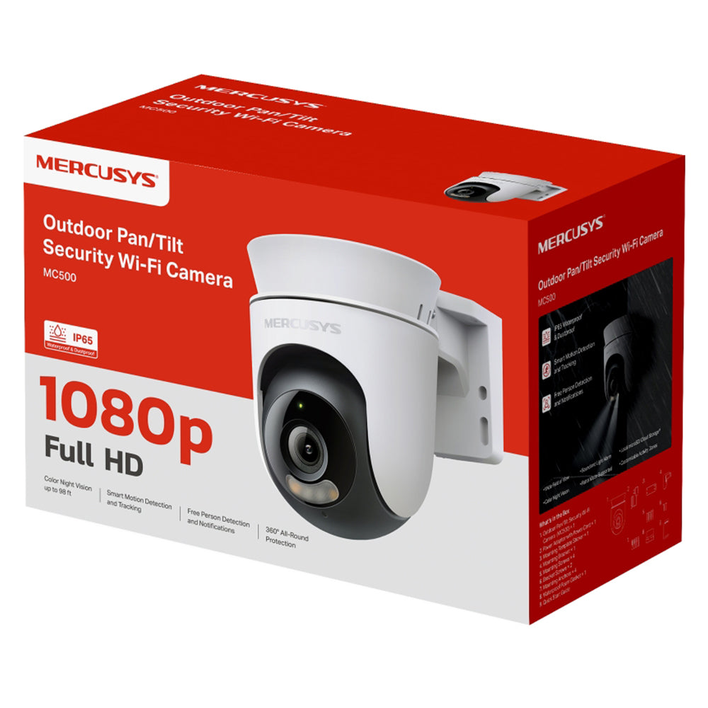 Mercusys MC500 Wi-Fi Pan & Tilt Outdoor Security Camera 2MP