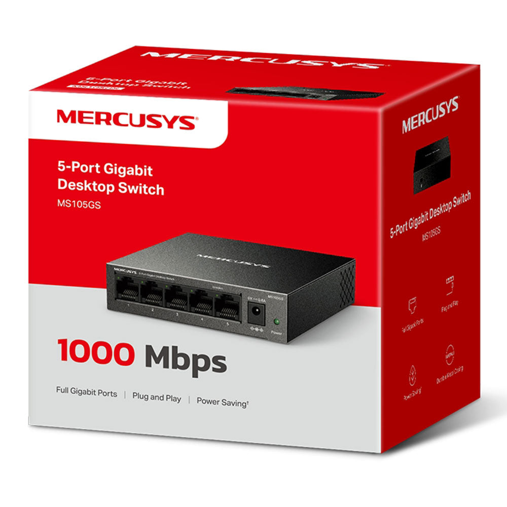 Mercusys MS105GS Unmanaged Desktop Switch 5 Ports 10/100/1000Mbps