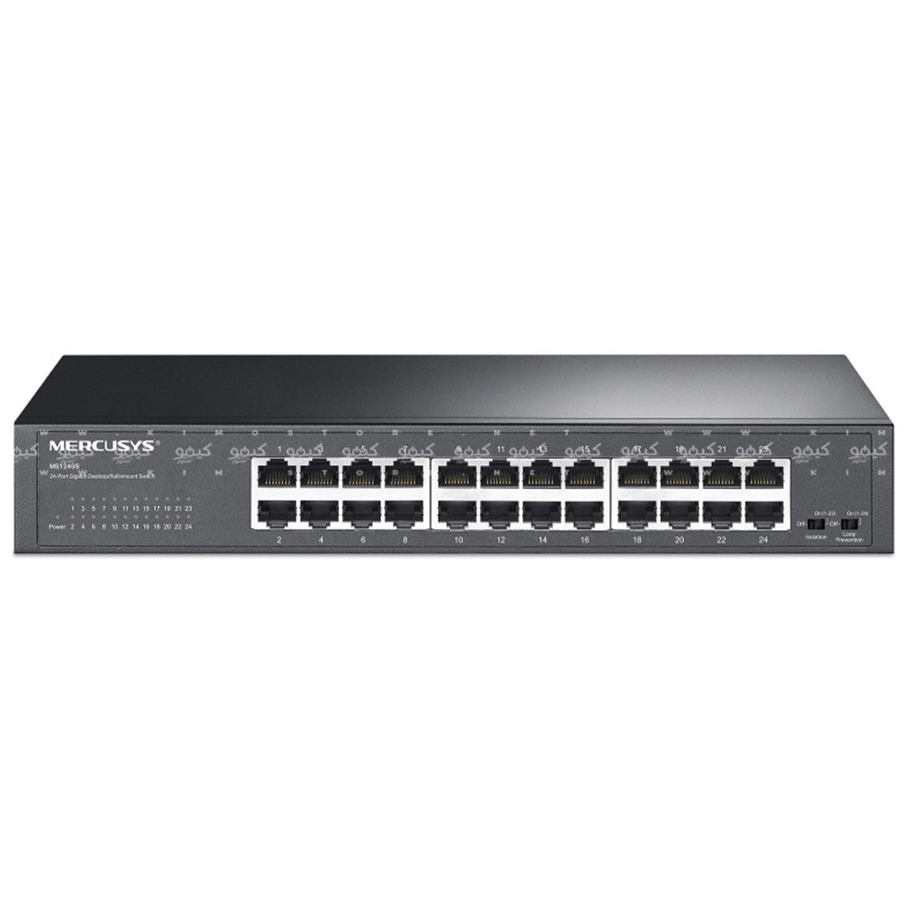 Mercusys MS124GS Unmanaged Rackmount Switch 24 Ports 101001000Mpbs