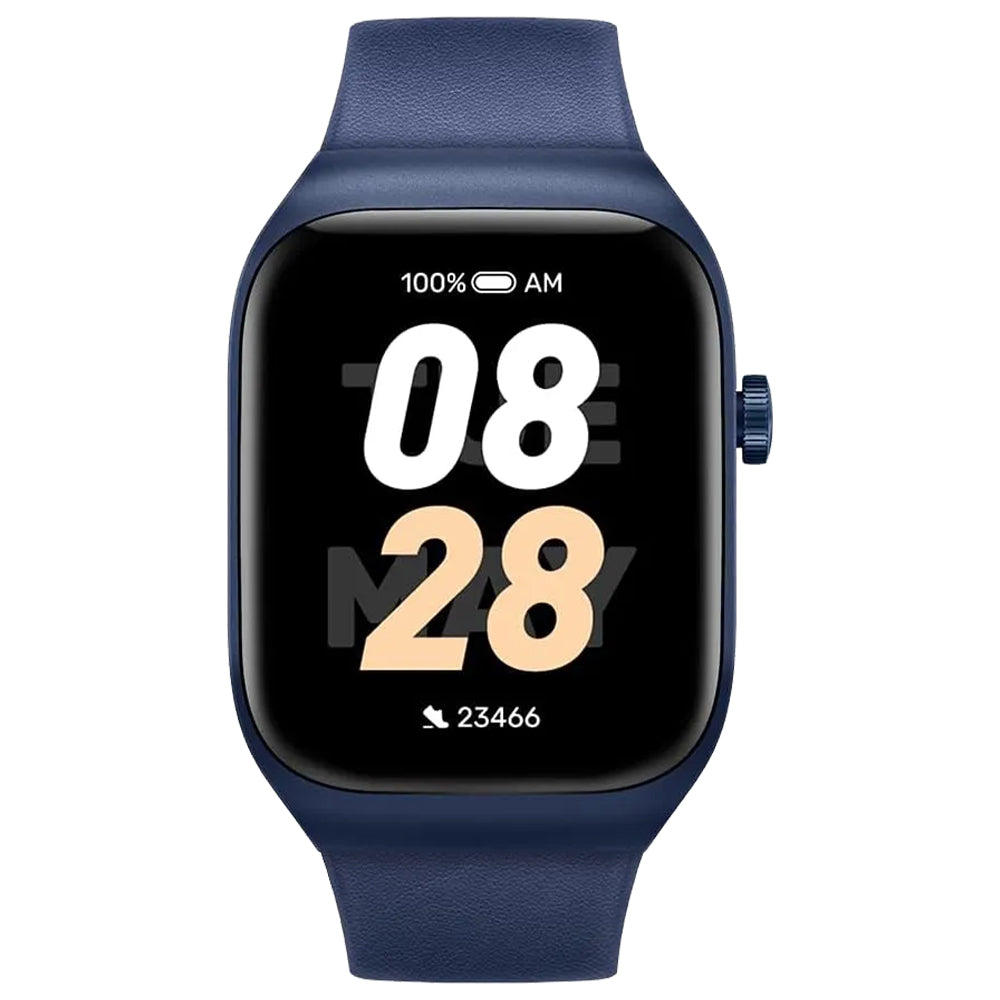 Mibro T2 XPAW012 Watch (45mm - GPS) Deep Blue Metal Case With Deep Blue Leather Band & Extra Deep Blue Silicone Band