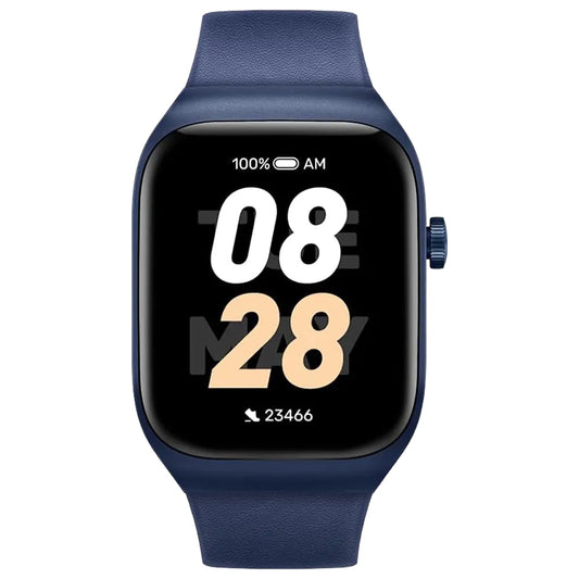 Mibro T2 XPAW012 Watch (45mm - GPS) Deep Blue Metal Case With Deep Blue Leather Band & Extra Deep Blue Silicone Band