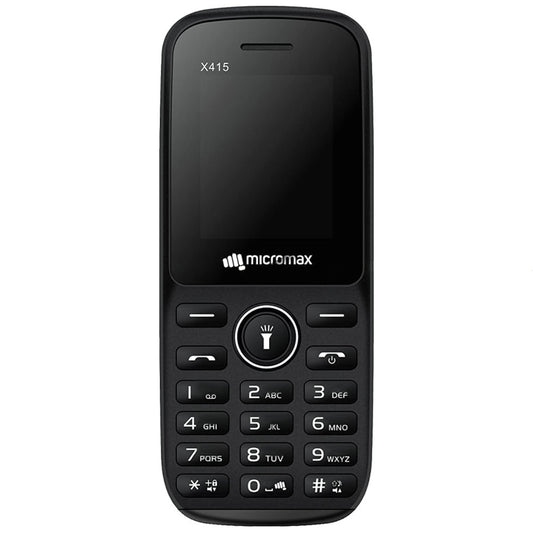 Micromax X415 Dual SIM (32MB / 32MB Ram / 1.77 Inch / 2G) - Black