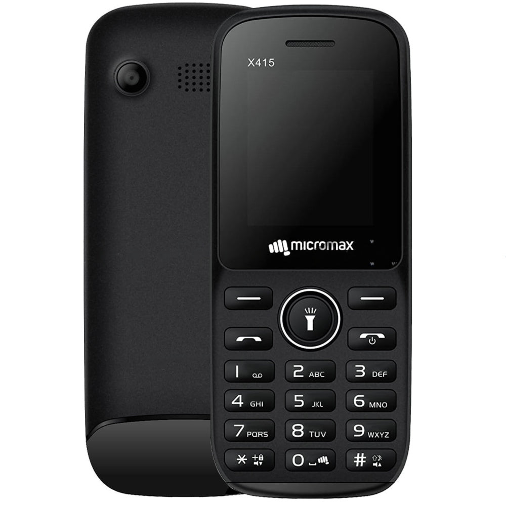 Micromax X415 Dual SIM (32MB / 32MB Ram / 1.77 Inch / 2G) - Black