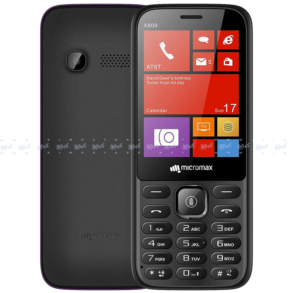 Micromax X809 Dual SIM (32MB / 32MB Ram / 2.8 Inch / 2G)