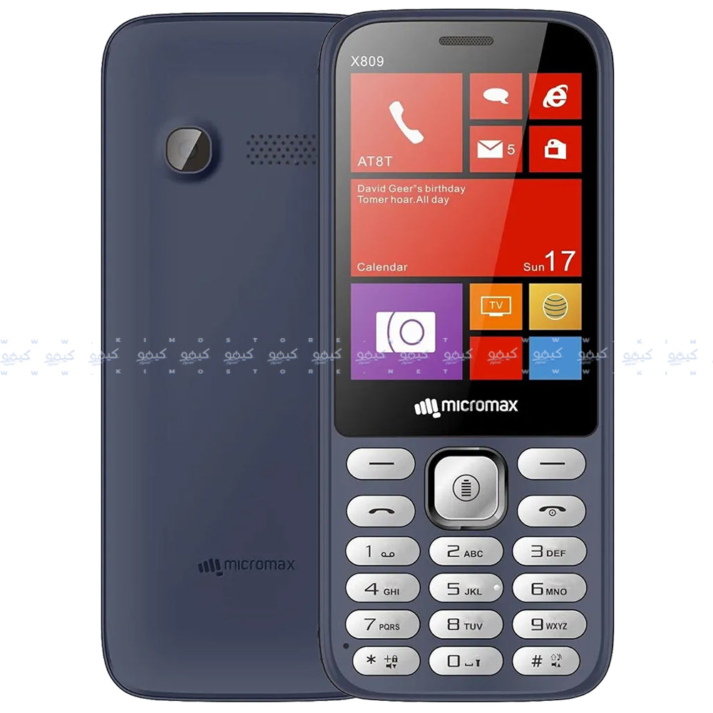 Micromax X809 Dual SIM (32MB / 32MB Ram / 2.8 Inch / 2G)