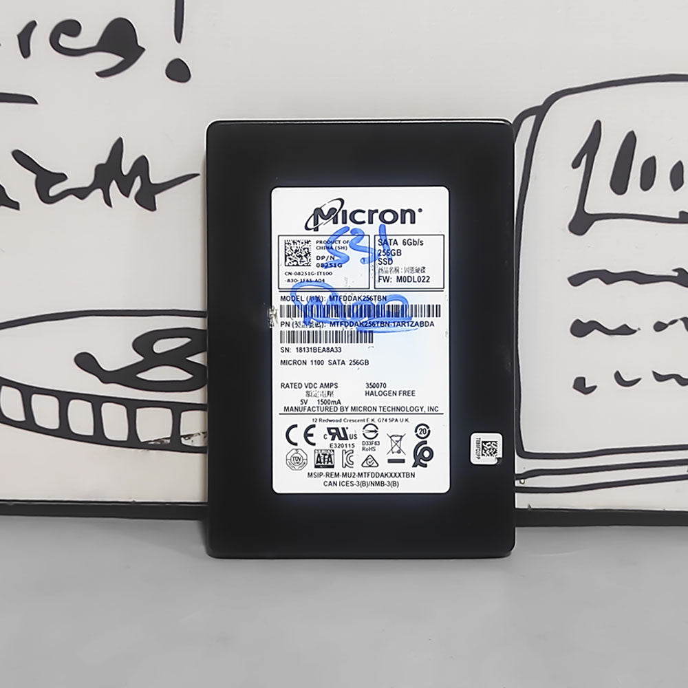 هارد درايف SSD ميكرون 256 جيجابايت ساتا 2.5 بوصة داخلي (استعمال خارج)