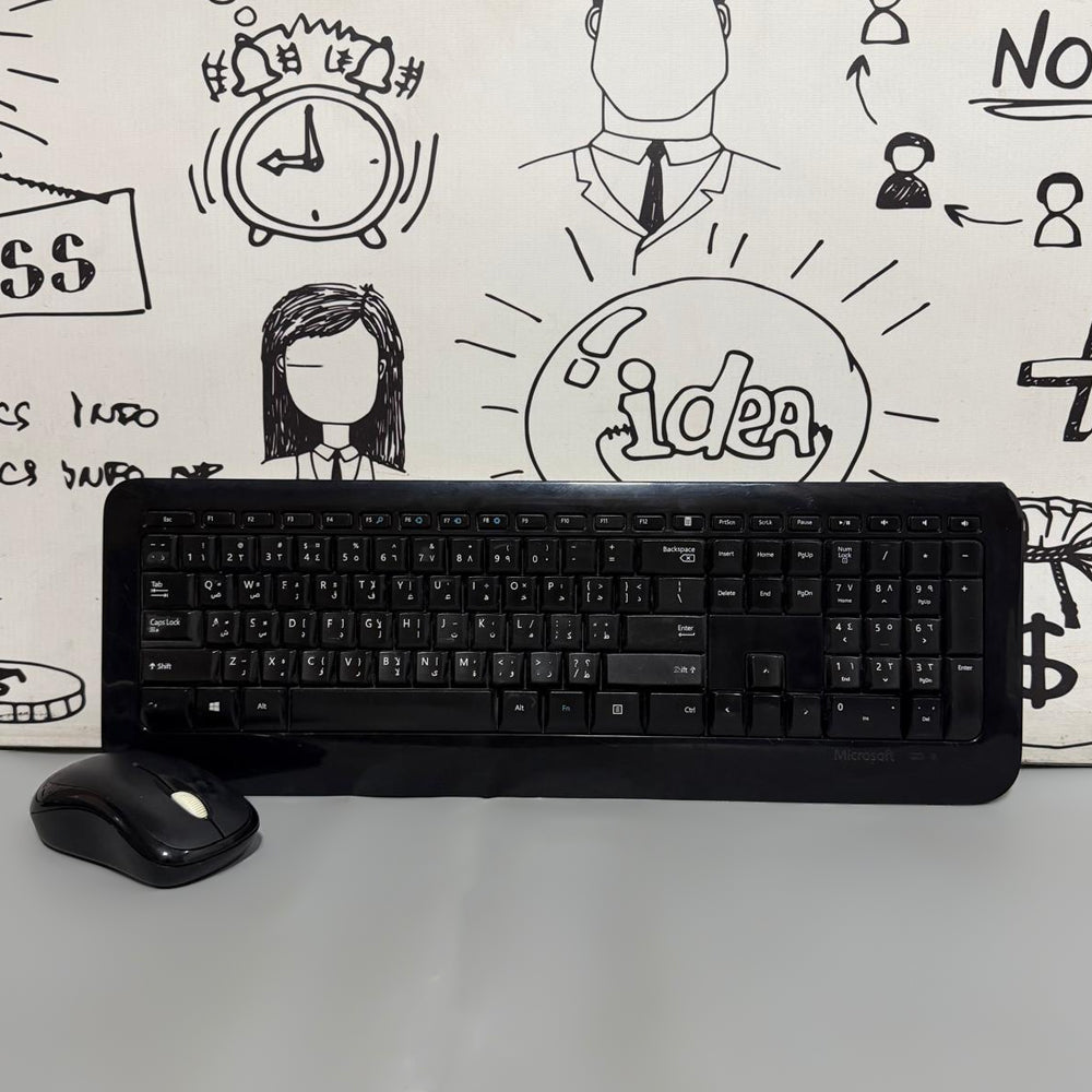 Microsoft 850 Wireless Keyboard + Mouse Combo English & Arabic (Used)