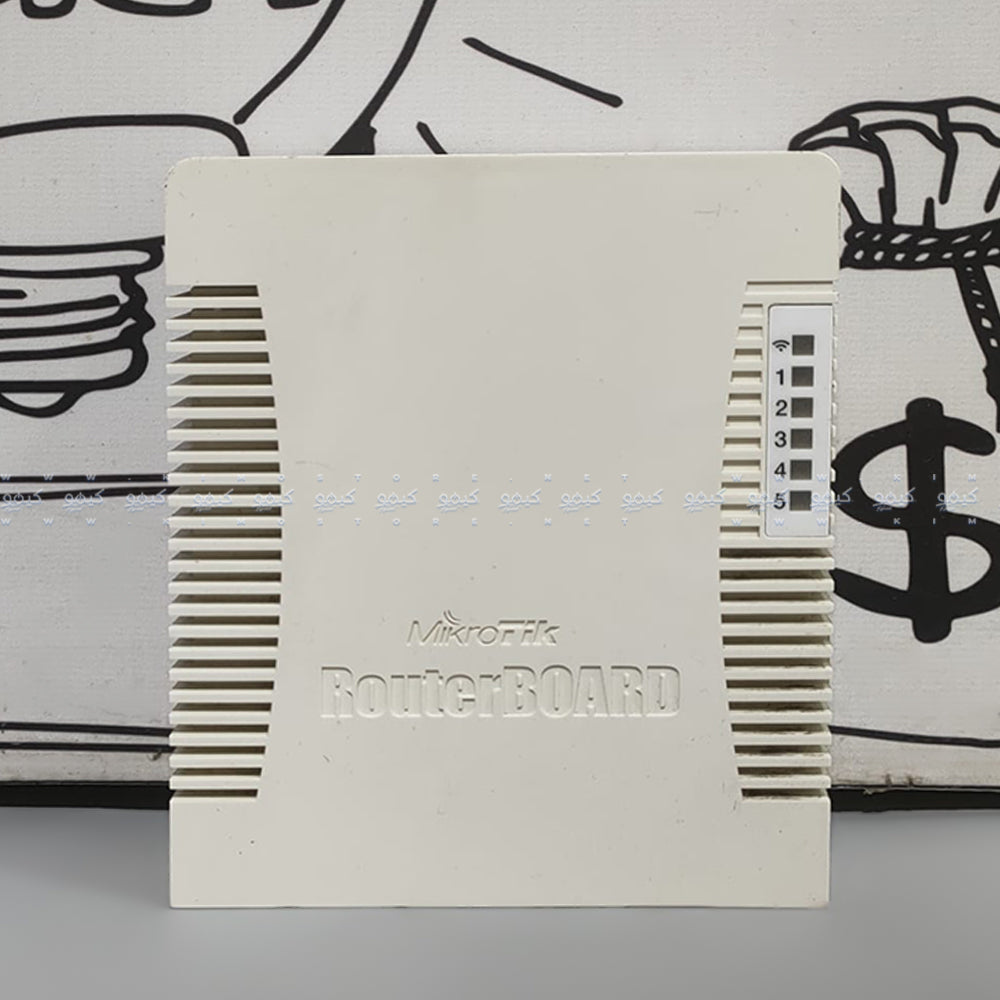 راوتر بورد ميكروتيك 5 منافذ 300 ميجابايت في الثانية RB951UI-2HND (استعمال)