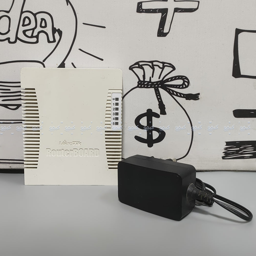 راوتر بورد ميكروتيك 5 منافذ 300 ميجابايت في الثانية RB951UI-2HND (استعمال)