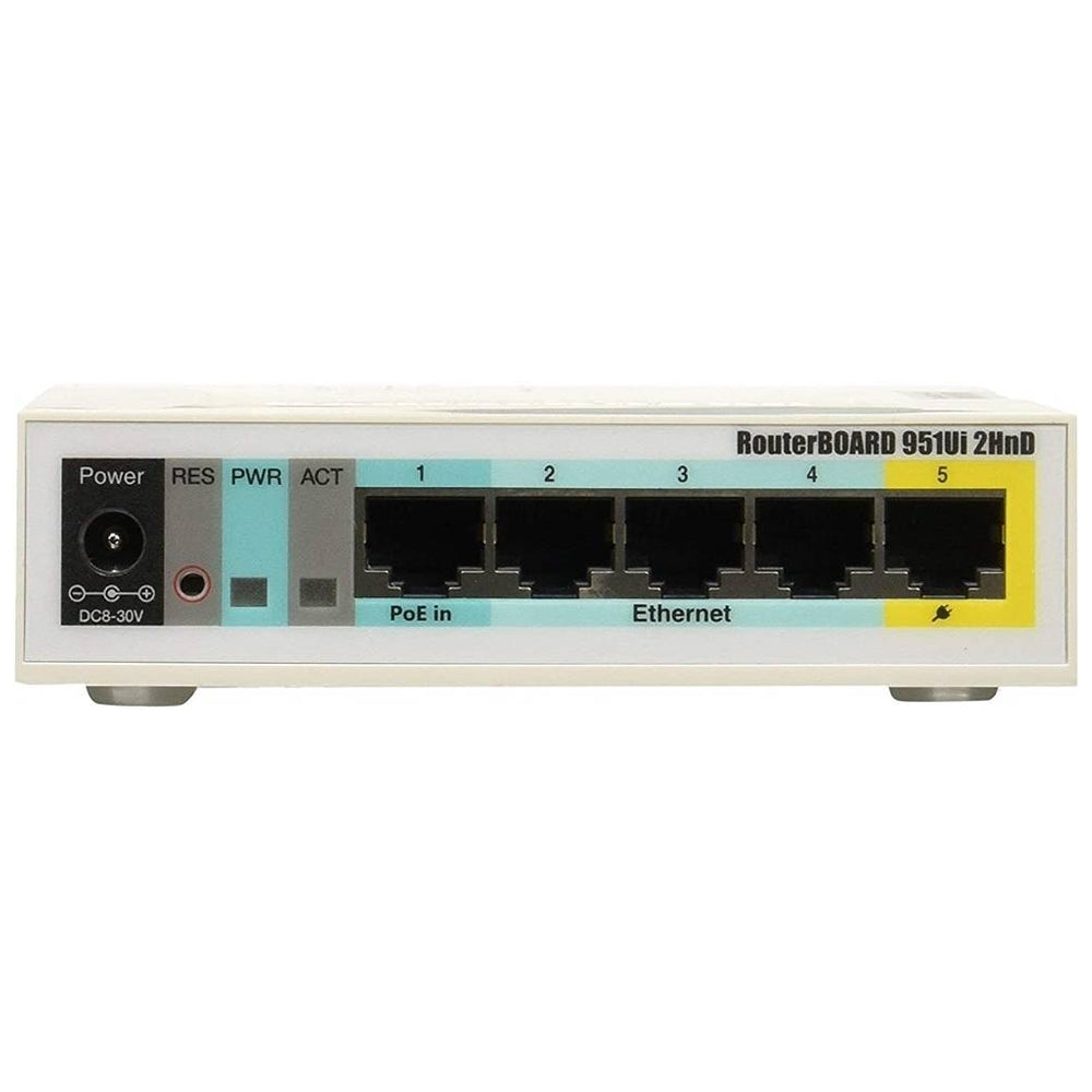 راوتر بورد ميكروتيك 5 منافذ 300 ميجابايت في الثانية RB951UI-2HND