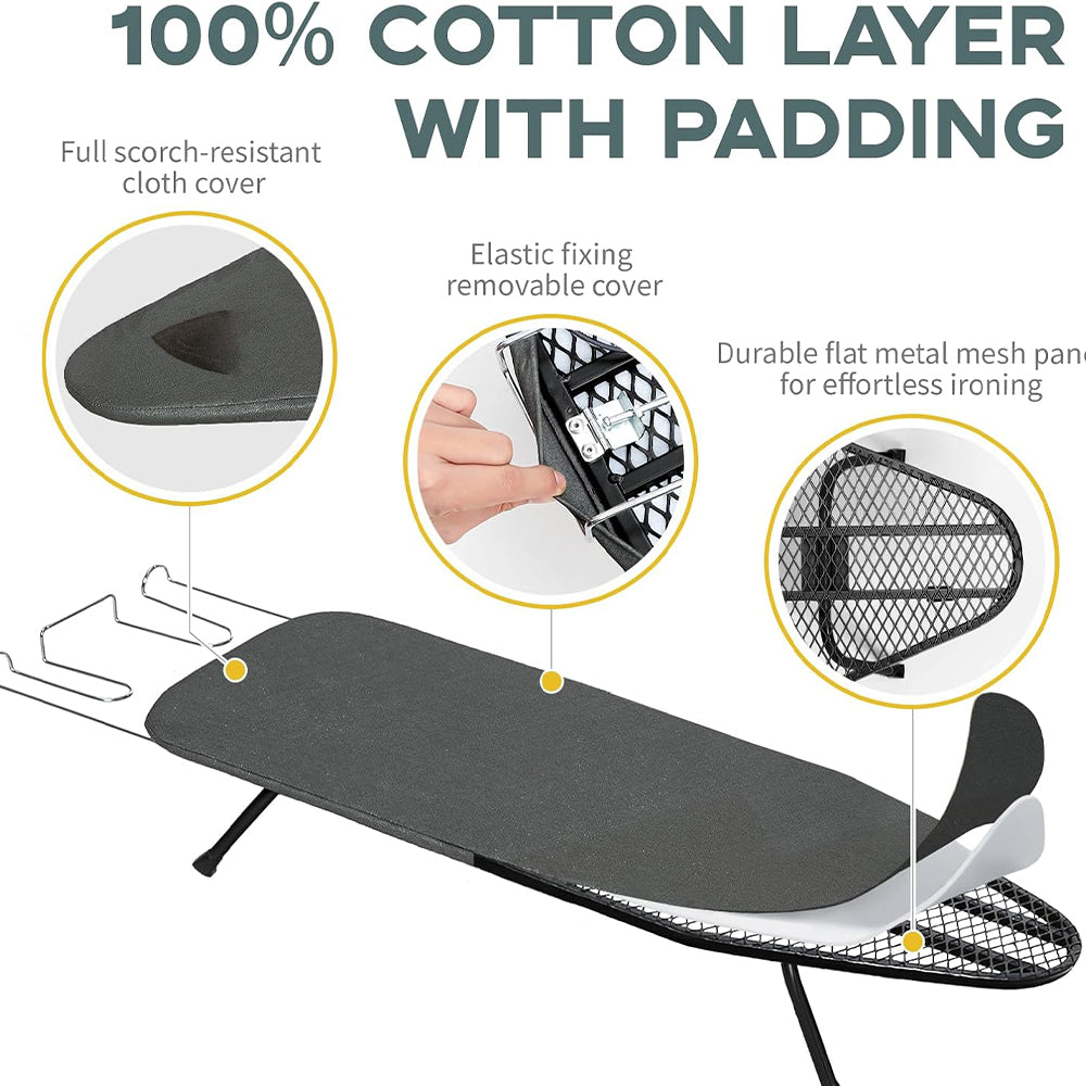 Mini Flodable Iron Table AH-258-489 - Black
