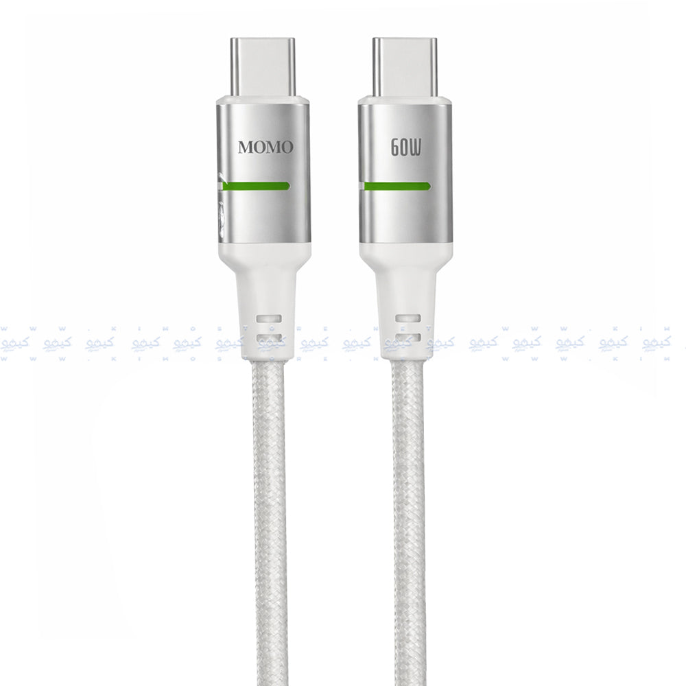 Momo MO-011023 Type-C To Type-C Cable 60W Fast Charging 1.2m - White