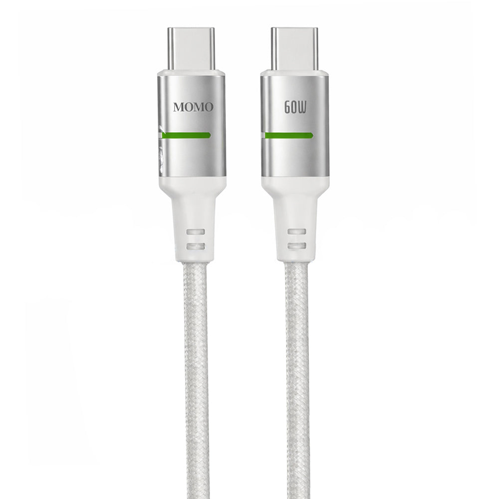 Momo MO-011023 Type-C To Type-C Cable 60W Fast Charging 1.2m - White