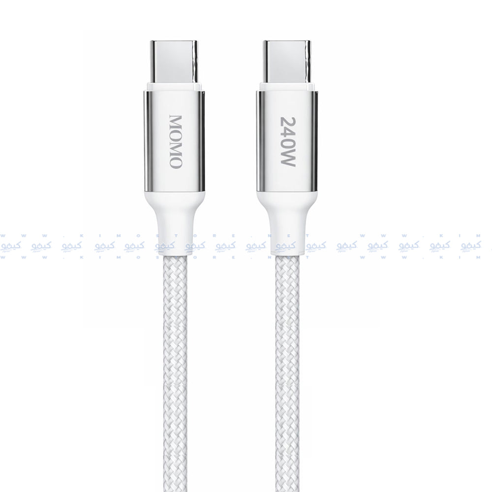Momo MO-011029 Type-C To Type-C Cable 240W Fast Charging 1.2m - Gray