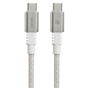 Momo MO-011035 Type-C To Type-C Cable 60W Fast Charging 1.2m - White