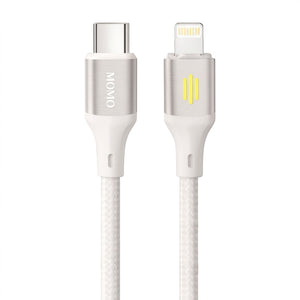 Momo MO-011038 Type-C To Lightning Cable 30W Fast Charging 1.2m - White