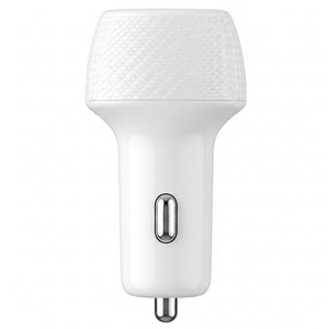 Momo Mini Turbo Fast MO-055503 Car Charger USB + Type-C 60W Fast Charging - White