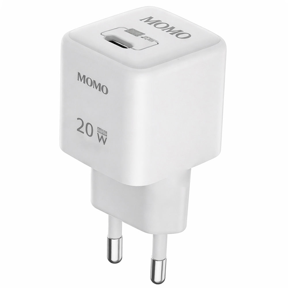 Momo Mini Turbo Fast MO-066607 Wall Charger Type-C 20W Fast Charging - White