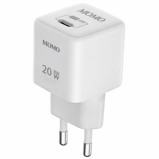 Momo Mini Turbo Fast MO-066607 Wall Charger Type-C 20W Fast Charging - White