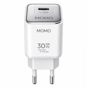 Momo Mini Turbo Fast MO-066610 Wall Charger Type-C 30W Fast Charging - White