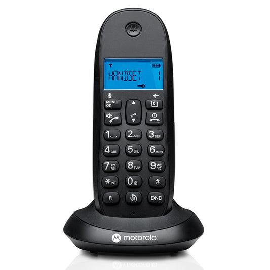 Motorola C1001CB+ Digital Cordless Telephone - Black
