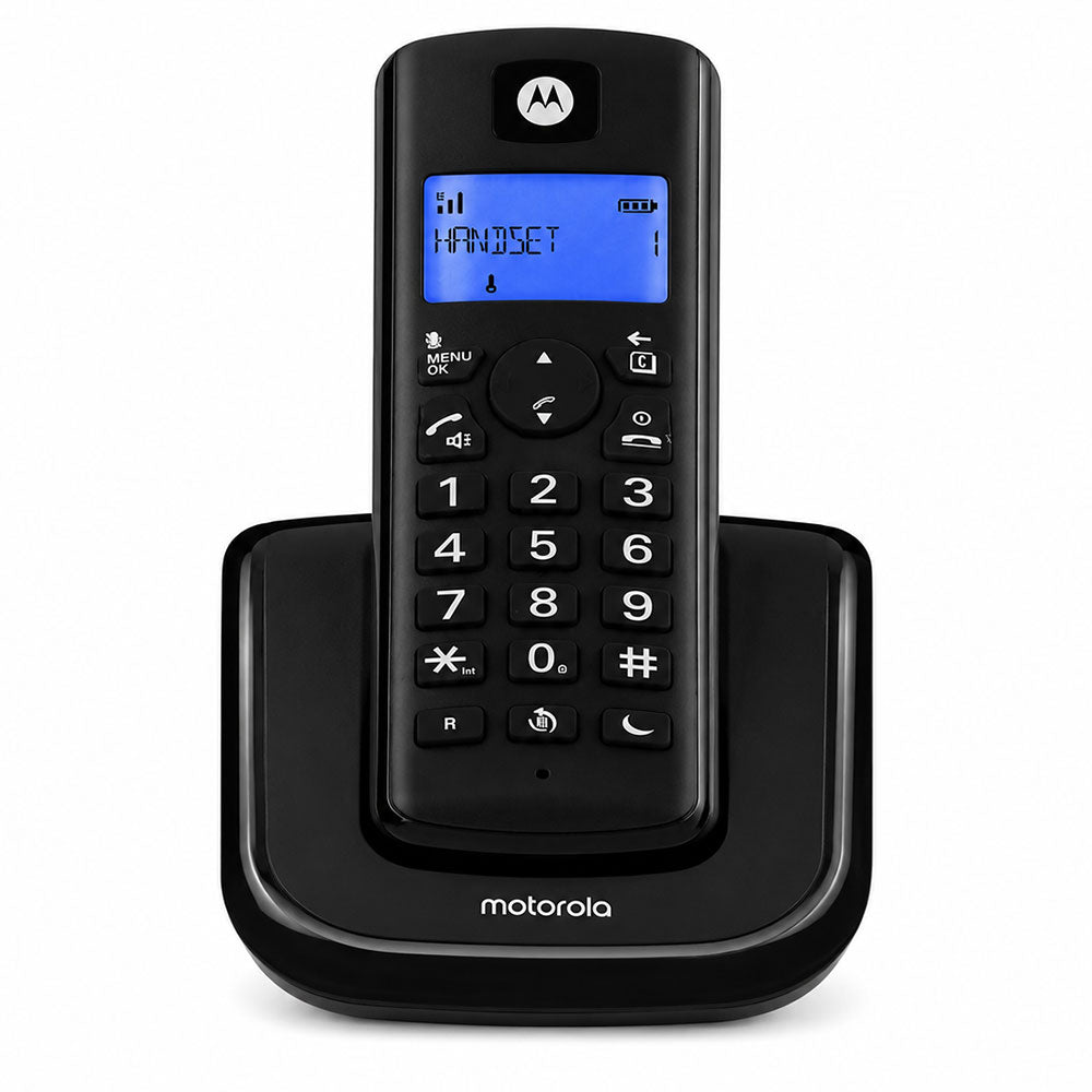 Motorola T201+ Digital Cordless Telephone - Black