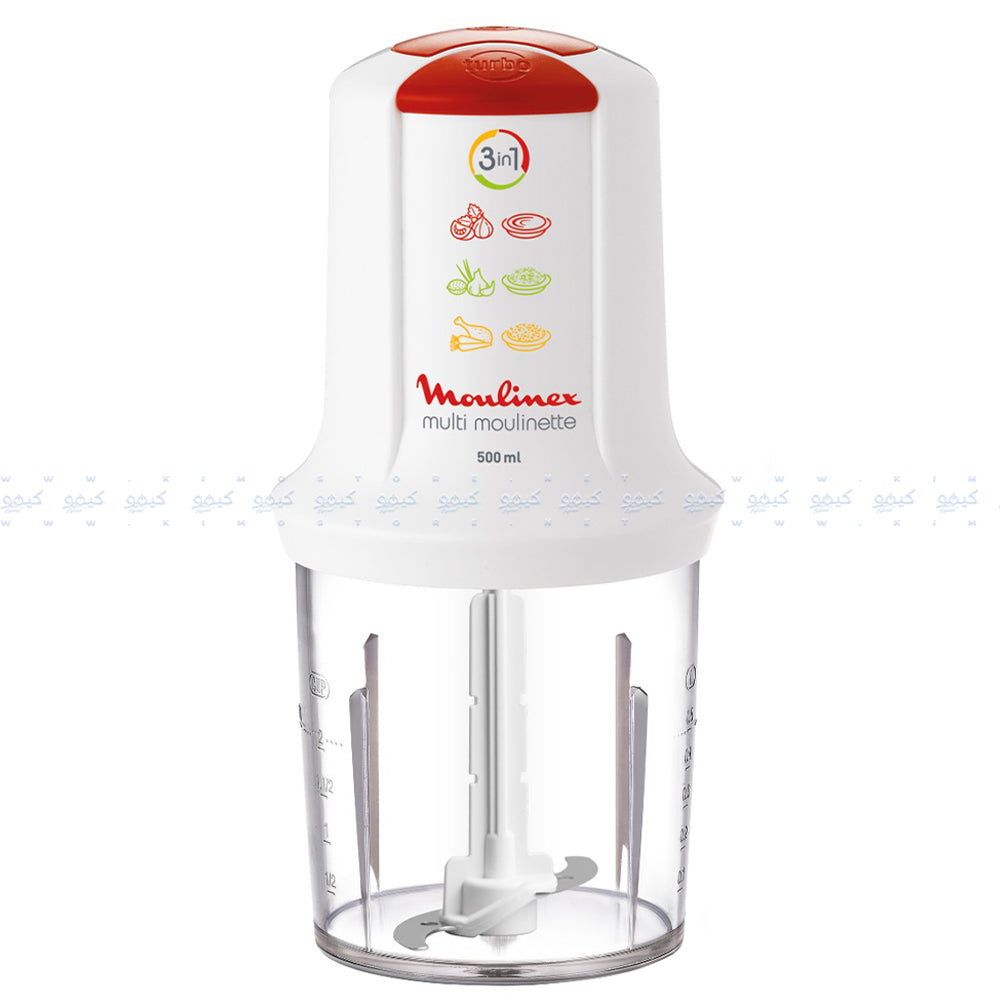 Moulinex 3In1 Chopper Multi Moulinette AT7151EG 0.5L 500W - White