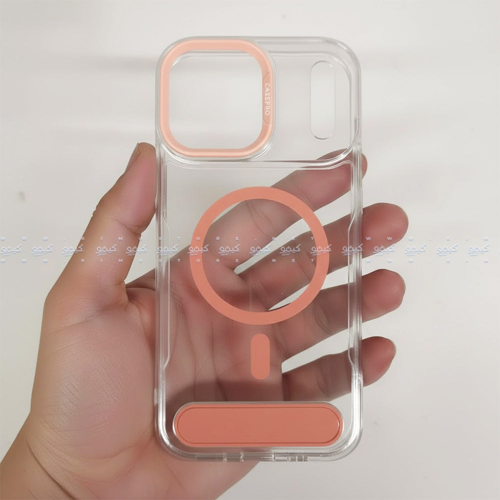 My Choice Clear Phone Magnetic Cover With Stand iPhone 17 Pro Max