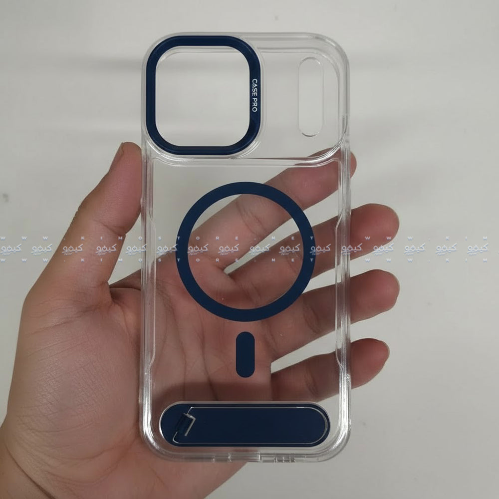 My Choice Clear Phone Magnetic Cover With Stand iPhone 17 Pro Max