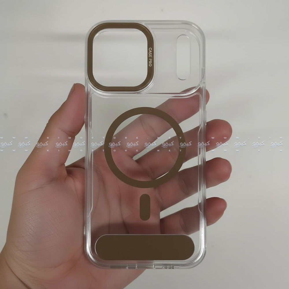 My Choice Clear Phone Magnetic Cover With Stand iPhone 17 Pro Max