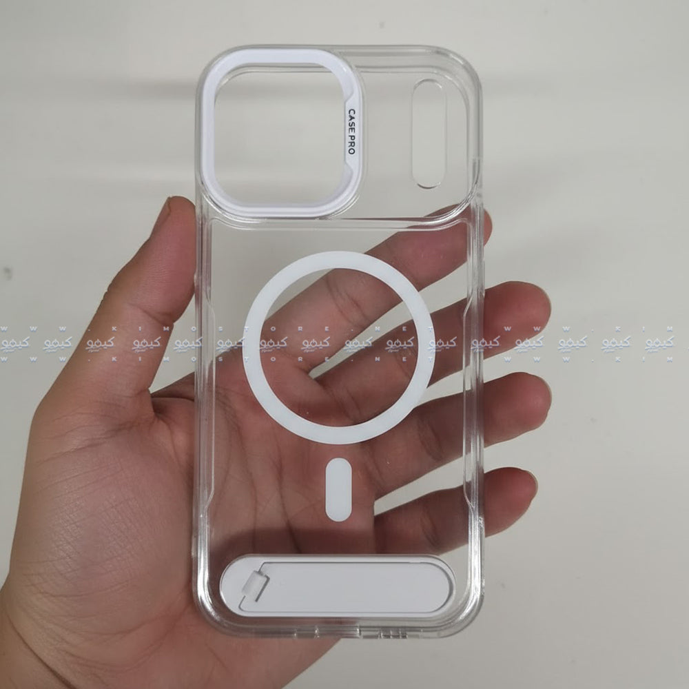 My Choice Clear Phone Magnetic Cover With Stand iPhone 17 Pro Max