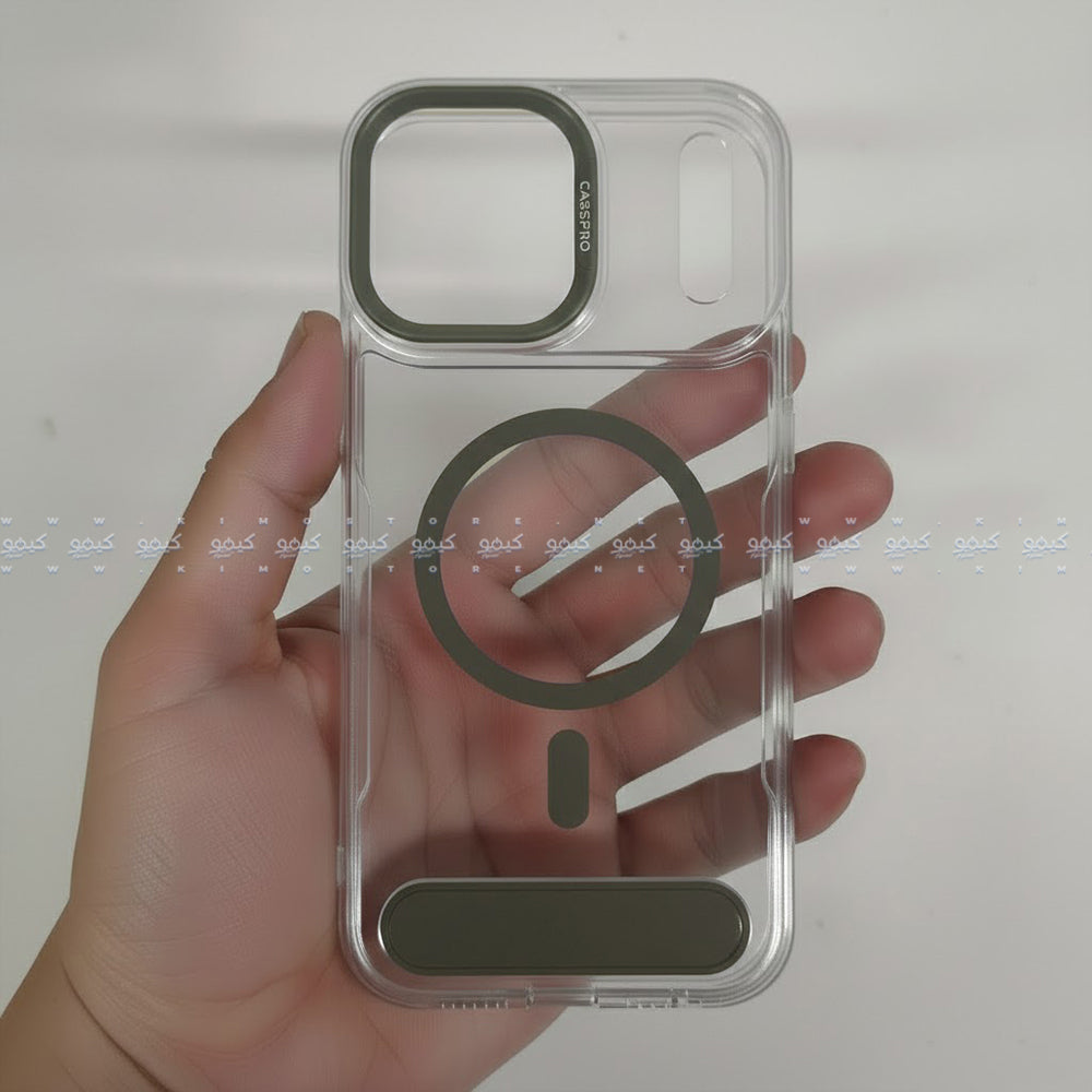 My Choice Clear Phone Magnetic Cover With Stand iPhone 17 Pro Max
